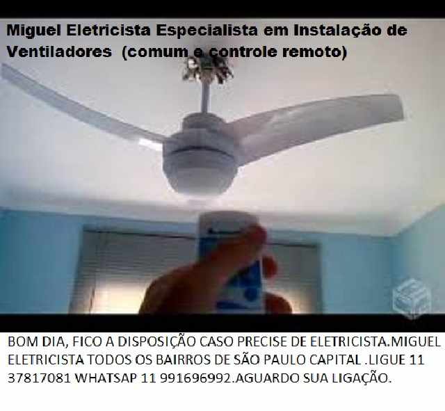 Foto 1 - Especialista em instalação de ventiladores